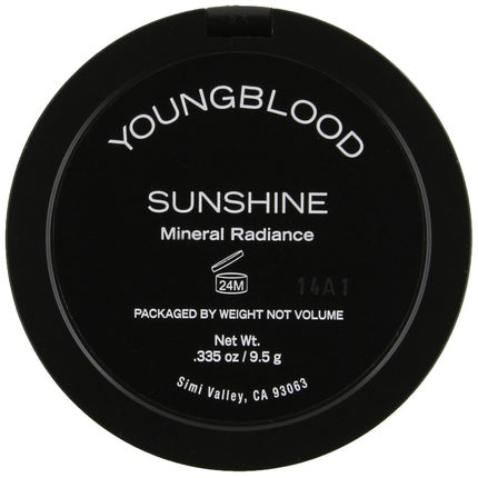 Bronzor Youngblood Mineral Cosmetics Natural Radiance Sunshine, 9.5g, pudră