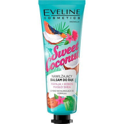 Cremă de mâini Eveline Cosmetics Coconut, 50ml