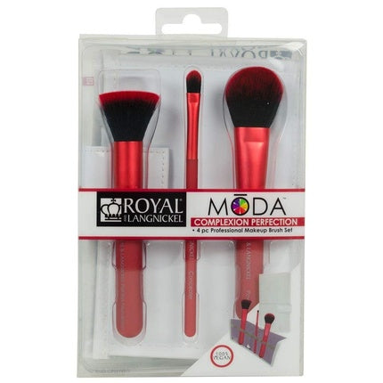 Set Pensule Machiaj, Moda, Complexion Perfection, roșu