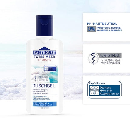 Gel de duș, Salthouse, 250ml, alb