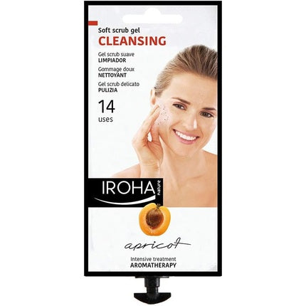 Gel exfoliant facial Iroha Nature, microgranule caise și mere