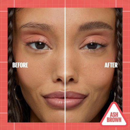 Creion 2 in 1 pentru sprancene, Maybelline New York, Build A Brow, Ash Brown