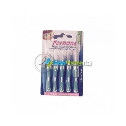 Perie Interdentală Travel, Uragme Forhans, set 5 bucăți, albastru