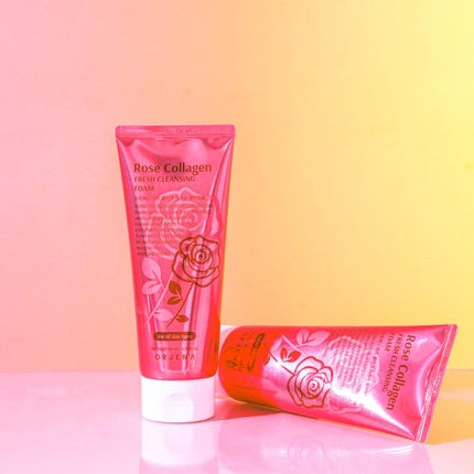 Spumă Curățare, Orjena, Rose Collagen, roz 200 g