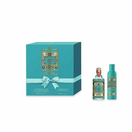Set parfum 4711 Original Eau de Cologne, 2 bucăți, 100 ml, albastru-țelină
