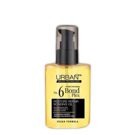 Ser și ulei pentru păr Urban Care No6 Bond Plex Repair Bonding Oil 100ml, galben, formulă vegană
