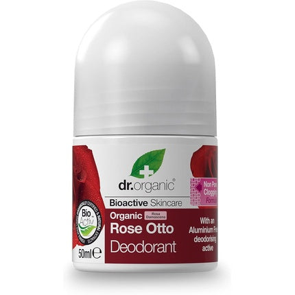 Deodorant, Dr Organic, Rose Otto, 50ml, Unisex, Alb