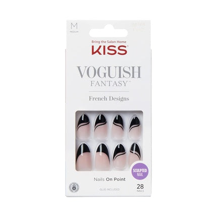 Unghii false KISS, Voguish Fantasy 'Magnifique', Mărime M, Formă Almond
