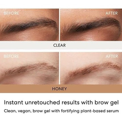Gel de sprâncene BareMinerals Strength & Length Serum-Infused Brow Gel, 0.16 oz