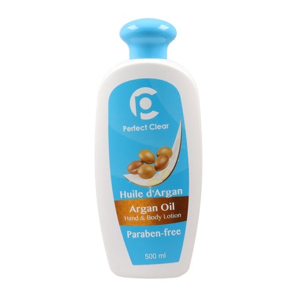 Lotion pentru mâini și corp cu ulei de argan Perfect Clear, 500ml, Fără parabeni