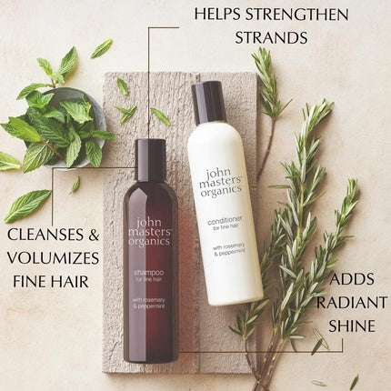 Șampon John Masters Organics pentru păr fin, 240 ml