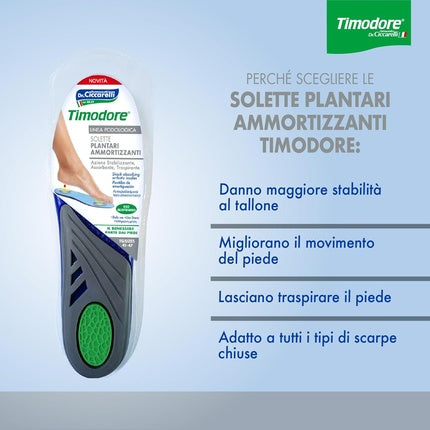 Tălpi Amortizante, Timodore, Negru/Verde