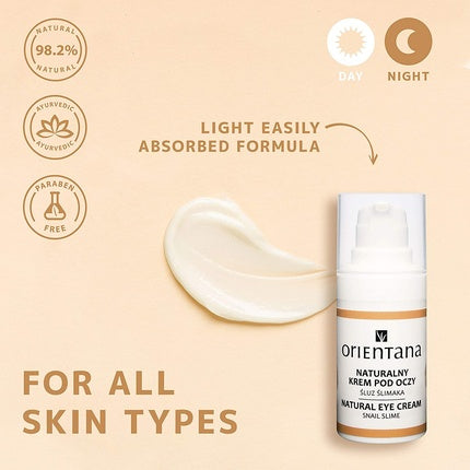 Crema pentru ochi, Orientana, Natural, Albastru 15ml