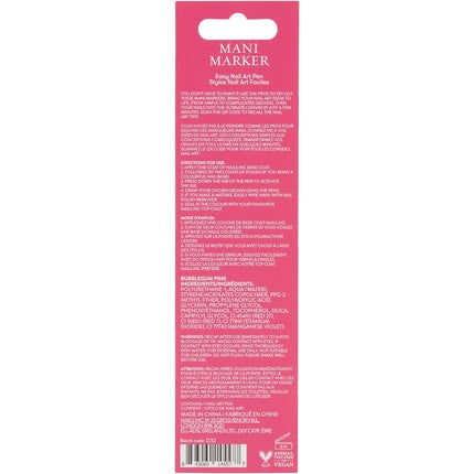 Marker unghii, Nails Inc, Mani Marker, roz 9ml