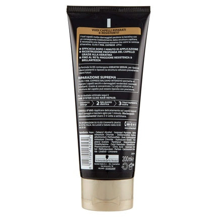 Balsam Henkel Gliss Express Reparare Intensivă, 200g, negru