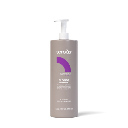 Șampon pentru păr blond – Sens.Us Illumyna Care, 1000 ml, sticlă cu pompă