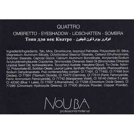 Paletă Farduri, Nouba, Four 626, multicolor