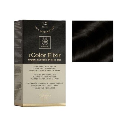 Vopsea permanentă păr, Apivita My Color Elixir, ulei de argan 50ml