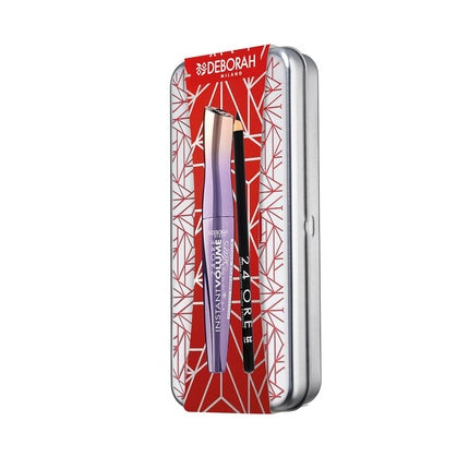 Set Cadou Deborah Milano, Tin Eyes, Mascara Instant Volume Up to the Stars + Creion 24 Hours Culoare Neagră