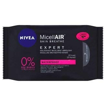Șervețele Demachiante Nivea MicellAIR Expert Waterproof, Albe, 25 bucăți