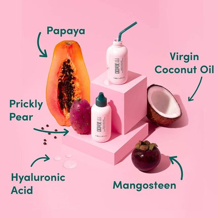 Ser Par Coco & Eve Miracle Hair Elixir cu Ulei de Cocos și Acid Hialuronic, 100ml