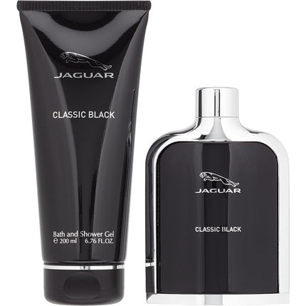 Set parfum și gel de duș, Jaguar, Classic Black, negru