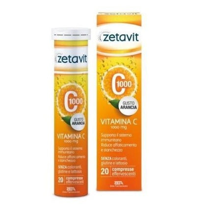 Zetavit C1000 - Vitamina C efervescentă, 20 comprimate