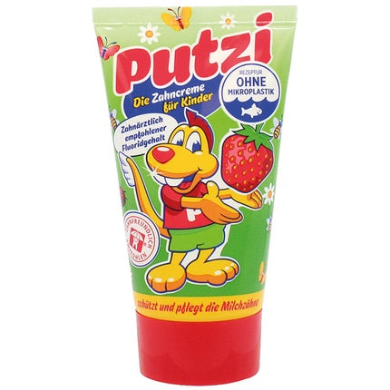 Pasta de dinți Putzi pentru copii, 50ml, gust de căpșuni