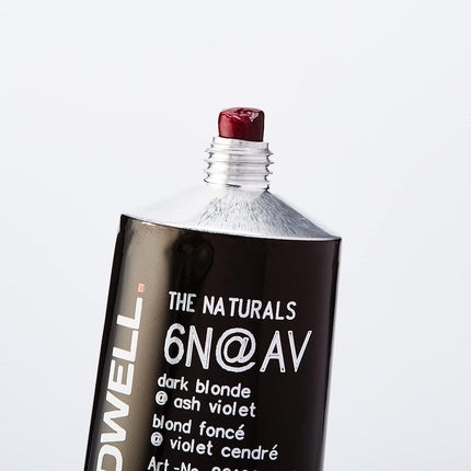 Vopsea permanentă Goldwell Topchic 6N@AV, negru, 60ml