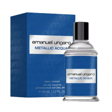Spray Aftershave Emanuel Ungaro Metallic Acqua, 50ml, albastru