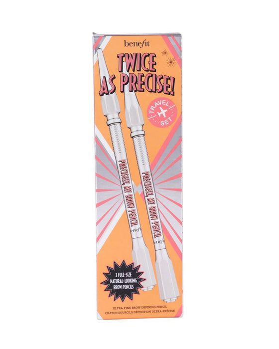 Set creion cremă pentru sprâncene Benefit Twice As Precise, nuanța Natural, 2 buc, 0,16 g
