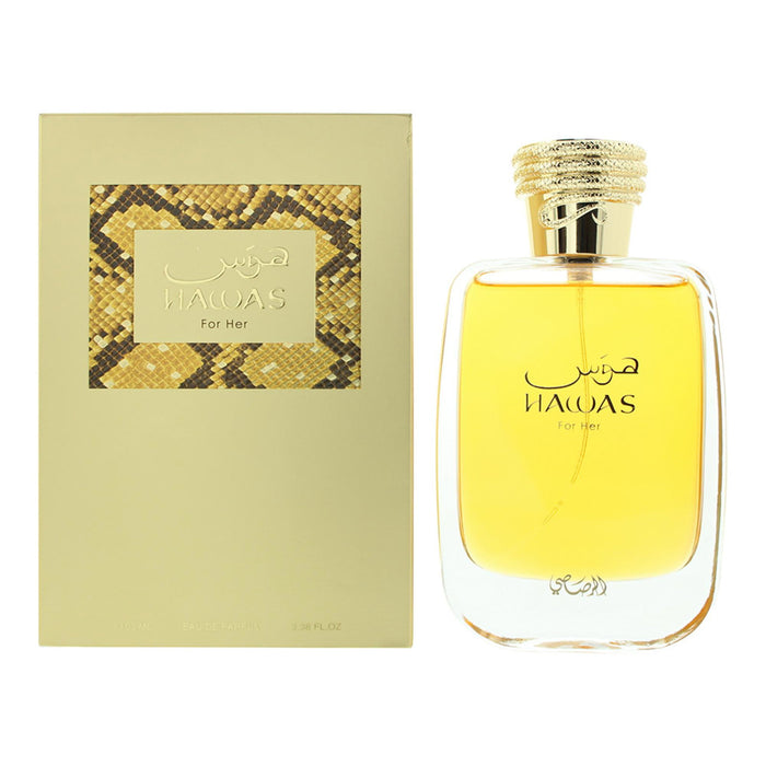 Apă de parfum Rasasi Hawas For Her, pentru femei, 100 ml