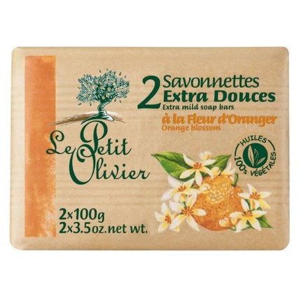 Săpun de corp Le Petit Olivier Extra Soft Orange Blossom 2 x 100g