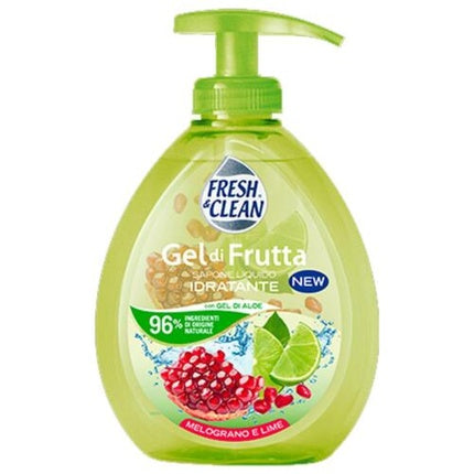Săpun lichid pentru mâini, Fresh & Clean, Gel de Fructe, 300 ml, Verde
