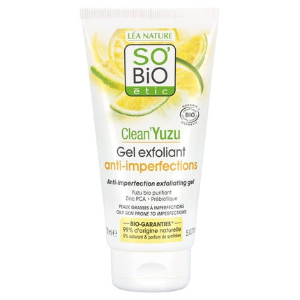 Gel de curățare cu efect de peeling Yuzu, 150ml