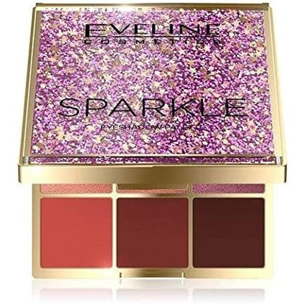 Paletă fard de pleoape, Eveline, Sparkle, gri