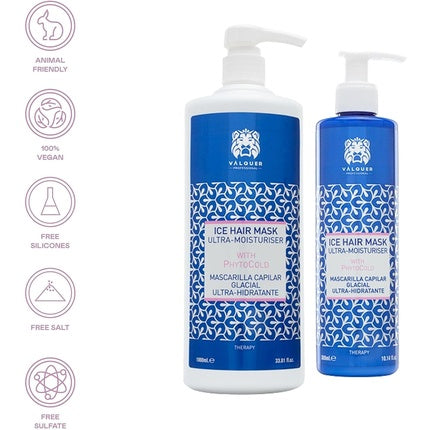 Masca de păr, Valquer, Ice Hair Mask, albastru, 300ml