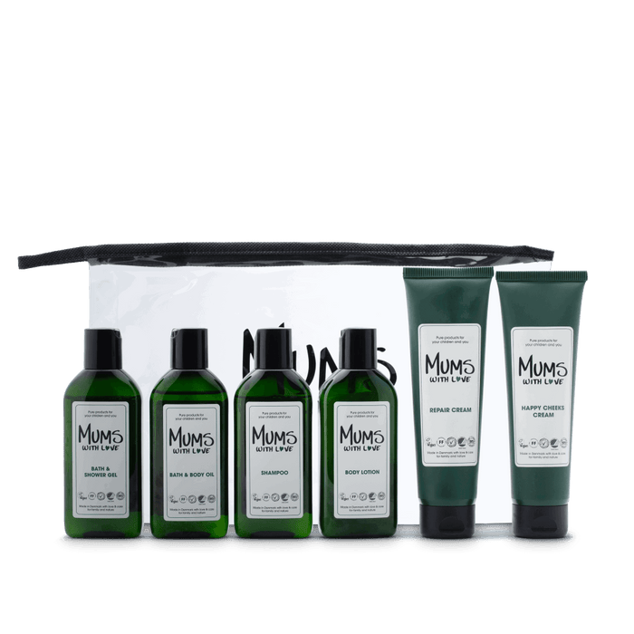Set Mums With Love, loțiune de corp + șampon + gel de duș + ulei de baie + 2 creme, 6 produse