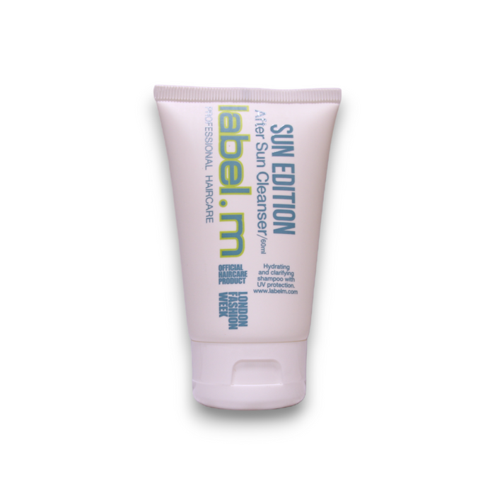 Set spray pentru păr Label.M Sun Edition + ulei de păr + șampon, cu filtru UV, 50 ml + 60 ml + 60 ml