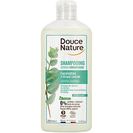 Șampon Douce Nature, purificator, păr gras, eucalipt, 250ml
