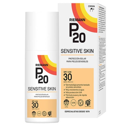 Riemann P20 Sun Protection Sensitive Skin SPF30, Cremă solară pentru piele sensibilă, 200ml