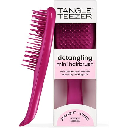 Perie de păr Tangle Teezer Mini Detangler roz, compactă