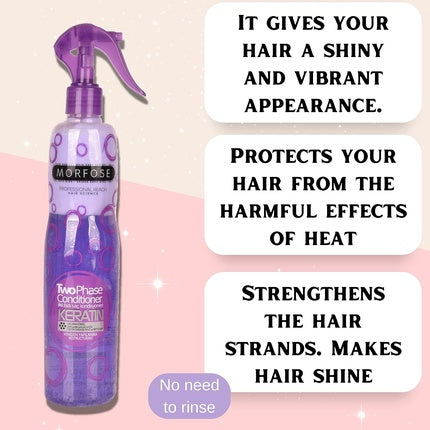 Balsam Leave-In Morfose Keratin 400ml, mov