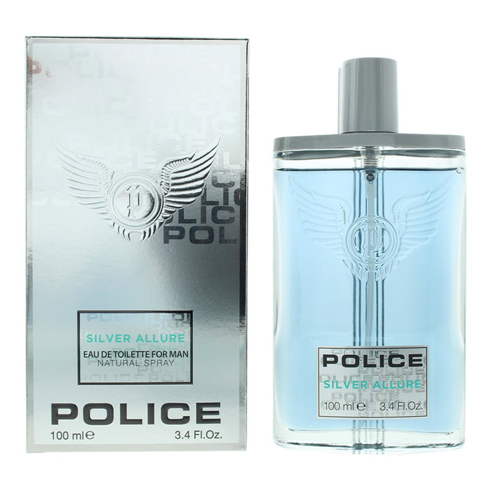 Apă de toaletă Police Silver Allure, pentru bărbați, 100 ml