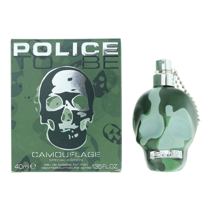 Apă de toaletă Police To Be Camouflage, pentru bărbați, 40 ml