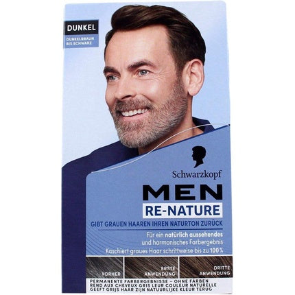 Vopsea de păr pentru bărbați, Schwarzkopf MEN Re-Nature, Culoare 5 - Maro Închis