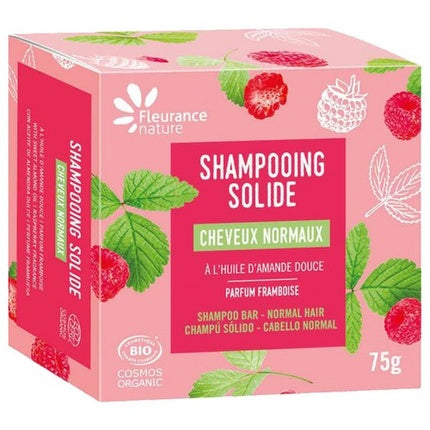 Șampon Solid Fleurance Nature pentru Păr Normal, Parfum de Frăgmului, 75 g
