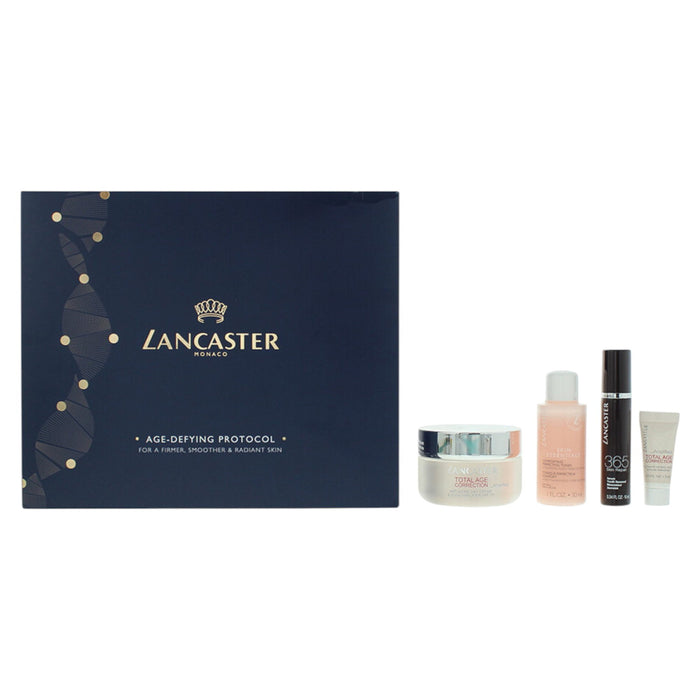 Set Lancaster cremă de față Total Age Correction SPF 15, 50 ml + toner Skin Essentials 30 ml + 2 seruri, 10 ml și 3 ml
