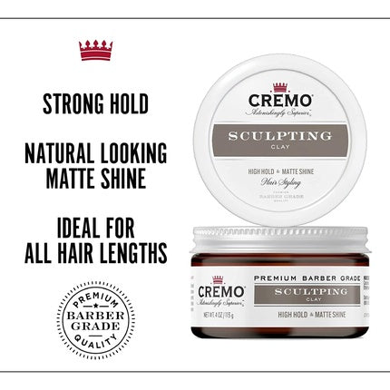 Pastă modelatoare păr, Cremo, Sculpting Clay, finisaj mat