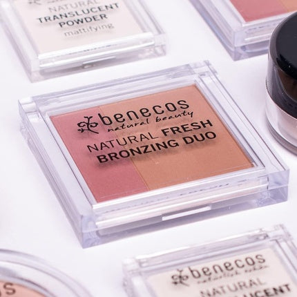 Bronzer, Benecos, Natural Fresh, duo roz-maro